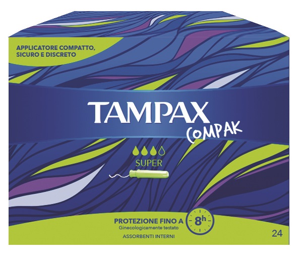 TAMPAX COMPAK SUPER 24 PEZZI - pharmaonline24.it