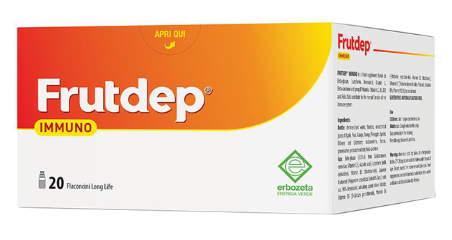 FRUTDEP IMMUNO 20 FLACONCINI 10 ML - pharmaonline24.it