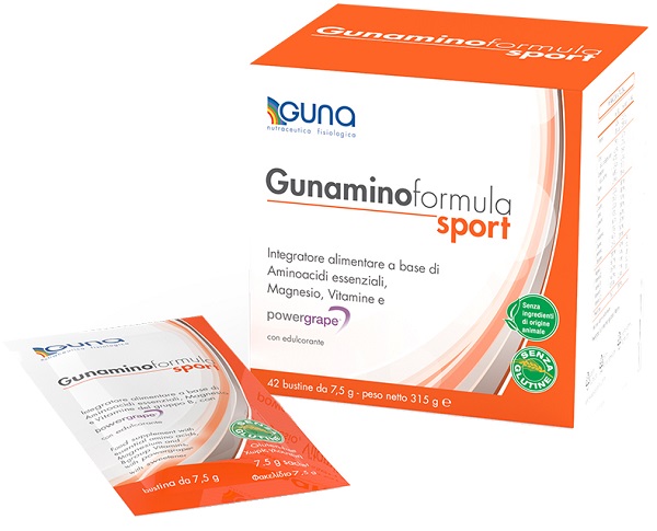 GUNAMINOFORMULA SPORT 42 BUSTE 315 G - pharmaonline24.it
