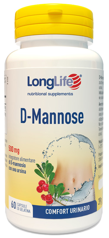LONGLIFE D-MANNOSE 60 CAPSULE - pharmaonline24.it