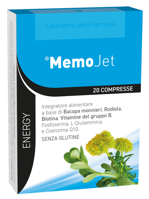 LABORATORIO DELLA FARMACIA MEMOJET 20 COMPRESSE 20 G LINEA ENERGY - pharmaonline24.it