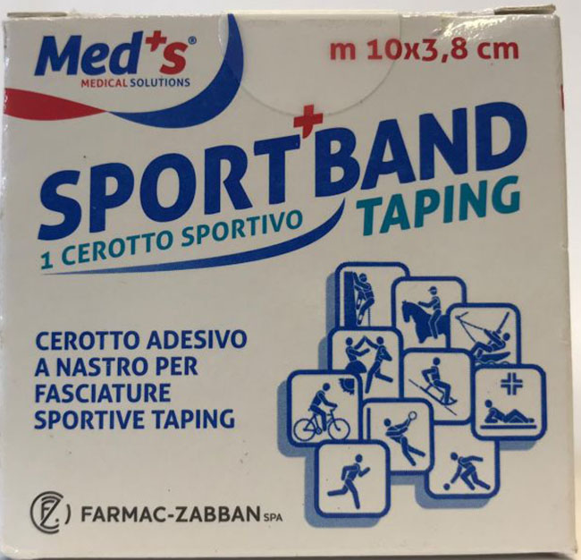 CEROTTO MEDS TELA BIANCA SPORTIVO 1000X3,8 CM - pharmaonline24.it