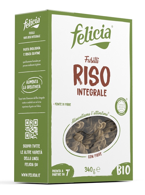 FELICIA BIO RISO INTEGRALE FUSILLI 340 G - pharmaonline24.it