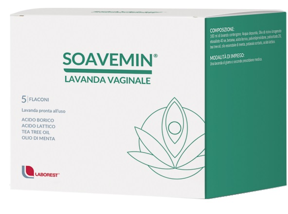 SOAVEMIN LAVANDA VAGINALE 5 FLACONI 100 ML - pharmaonline24.it