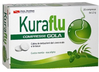 KURAFLU GOLA EUCALIPTO 20 COMPRESSE 1,5 G - pharmaonline24.it
