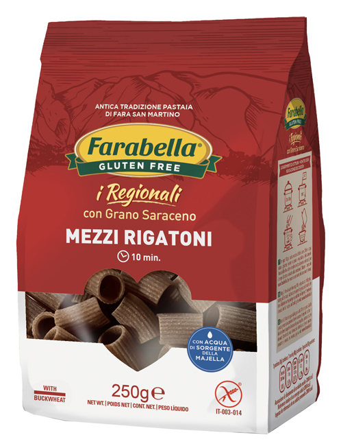 FARABELLA MEZZI RIGATONI AL GRANO SARACENO 250 G - pharmaonline24.it