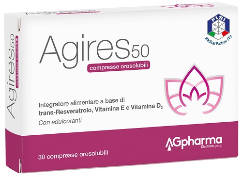 AGIRES 50 30 COMPRESSE OROSOLUBILI SCATOLA 5,4 G - pharmaonline24.it