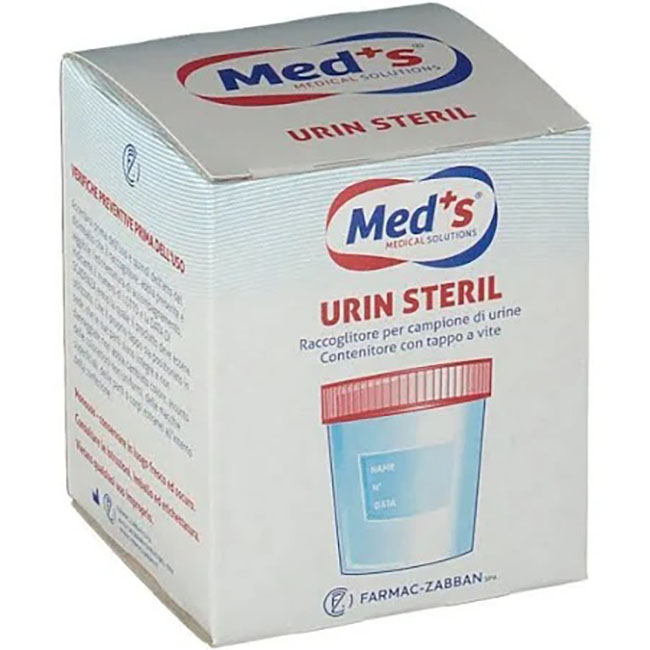 CONTENITORE MEDS URINA STERILE SOTTOVUOTO 120 ML - pharmaonline24.it