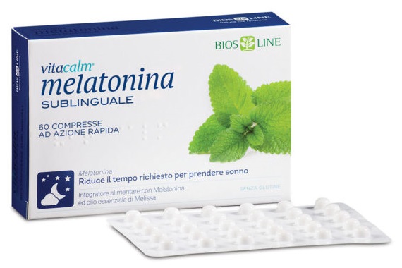 BIOS LINE VITACALM MELATONINA SUBLINGUALE 60 COMPRESSE 1 MG - pharmaonline24.it