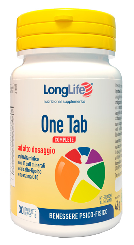 LONGLIFE ONE TAB COMPLETE 30 TAVOLETTE RIVESTITE - pharmaonline24.it