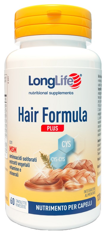 LONGLIFE HAIR FORMULA PLUS 60 TAVOLETTE - pharmaonline24.it