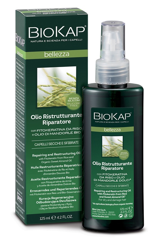 BIOKAP BELLEZZA OLIO RISTRUTTURANTE RIPARATORE 125 ML BIOSLINE - pharmaonline24.it