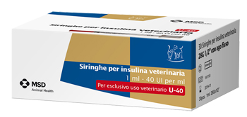 SIRINGA INSULINA USO VETERINARIO MSD-AH 30 SIRINGHE 40 UI/ML - pharmaonline24.it