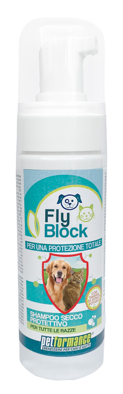PETFORMANCE FLYBLOCK SHAMPOO SECCO CANI/GATTI 150 ML - pharmaonline24.it