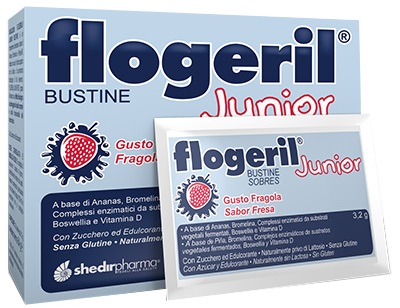 FLOGERIL JUNIOR FRAGOLA 20 BUSTINE - pharmaonline24.it
