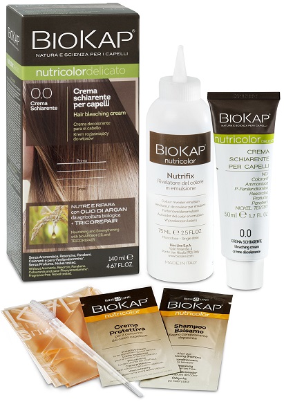 BIOKAP NUTRICOLOR 0,0 NEW CREMA SCHIARENTE TINTA TUBO + FLACONE - pharmaonline24.it