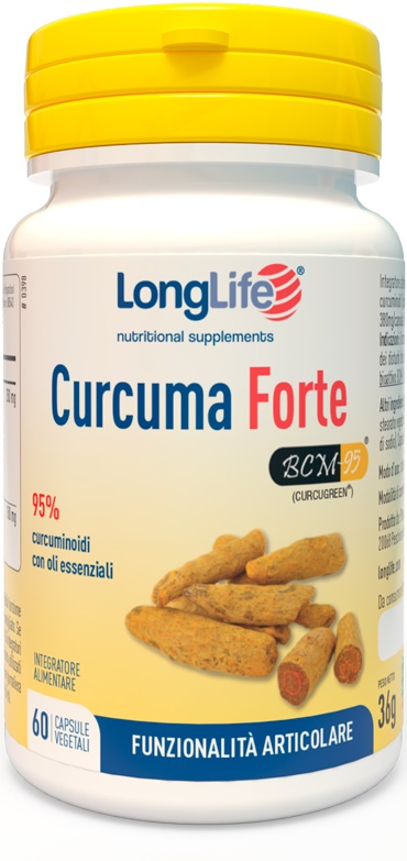 LONGLIFE CURCUMA FORTE 60 CAPSULE VEGETALI - pharmaonline24.it