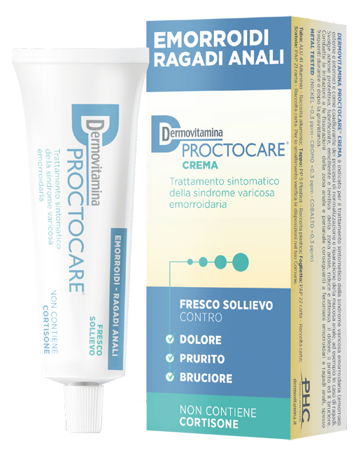 DERMOVITAMINA PROCTOCARE CREMA EMORROIDI RAGADI ANALI 30 ML CON CANNULA - pharmaonline24.it