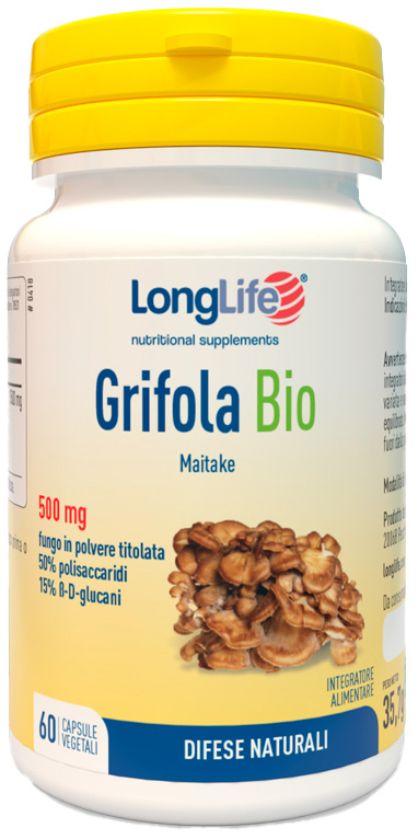 LONGLIFE GRIFOLA BIO 60 CAPSULE VEGETALI - pharmaonline24.it