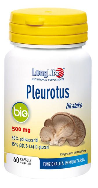 LONGLIFE PLEUROTUS BIO 60 CAPSULE VEGETALI - pharmaonline24.it
