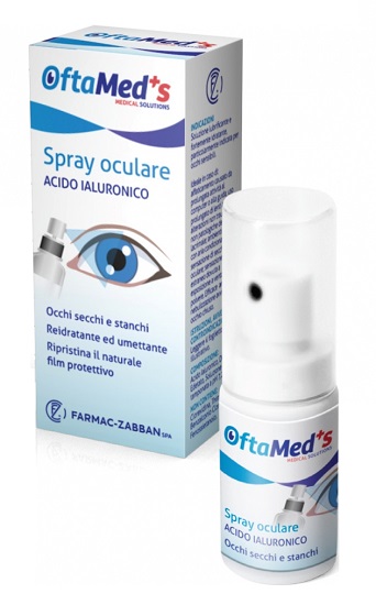 OFTAMED'S SPRAY CULARE OCCHI SECCHI E STANCHI ACIDO IALURONICO 10 ML - pharmaonline24.it