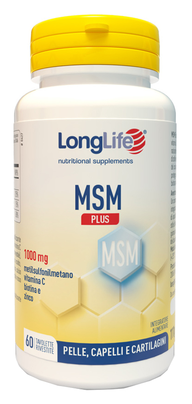 LONGLIFE MSM PLUS 60 TAVOLETTE RIVESTITE DA 1,85 G - pharmaonline24.it