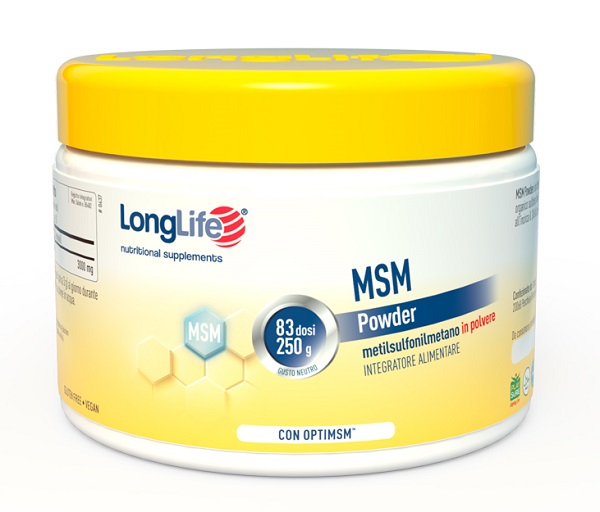 LONGLIFE MSM POWDER 250 G - pharmaonline24.it