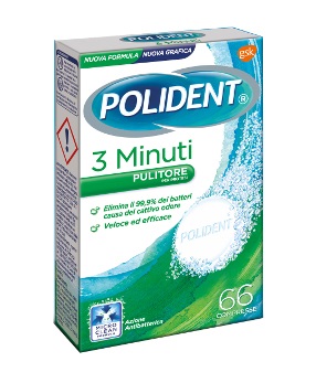 POLIDENT 3 MINUTI 66 COMPRESSE - pharmaonline24.it