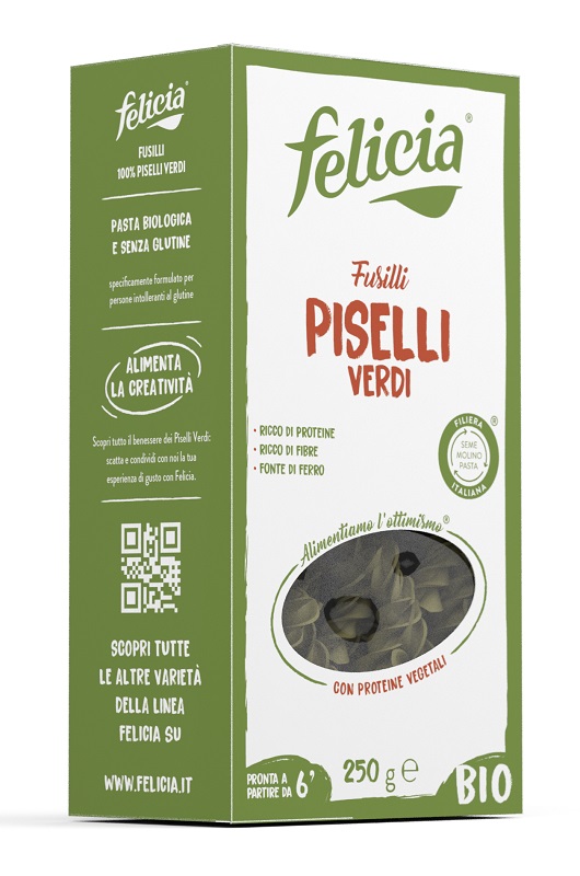 FELICIA BIO FUSILLI PISELLI VERDI 250 G - pharmaonline24.it