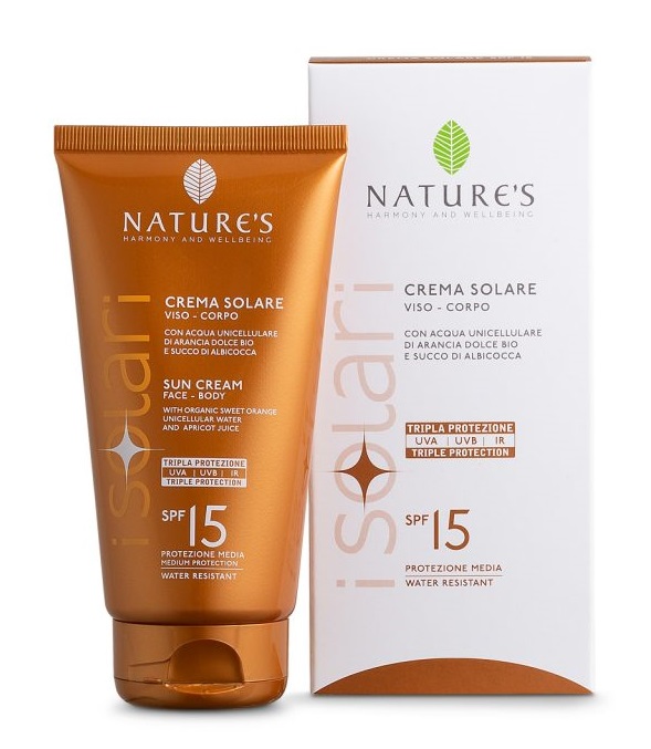 NATURE'S I SOLARI CREMA SOLARE VISO E CORPO SPF 15 IR SUN 150 ML - pharmaonline24.it
