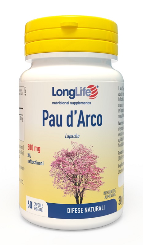 LONGLIFE PAU D'ARCO 60 CAPSULE VEGETALI - pharmaonline24.it