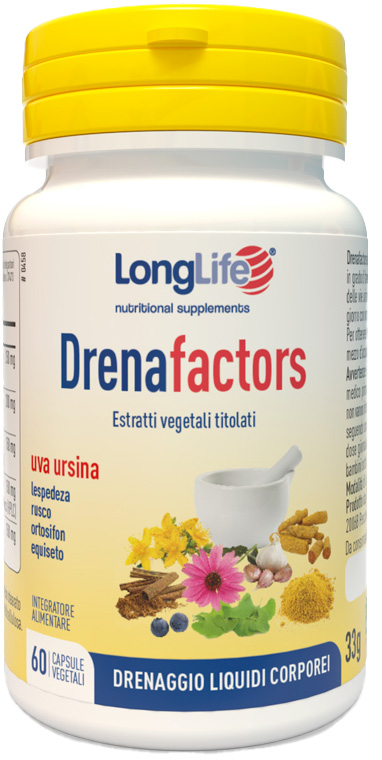 LONGLIFE DRENAFACTORS 60 CAPSULE - pharmaonline24.it