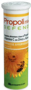 PROPOLI MIX DEFEND 10 COMPRESSE EFFERVESCENTI GUSTO ARANCIA - pharmaonline24.it