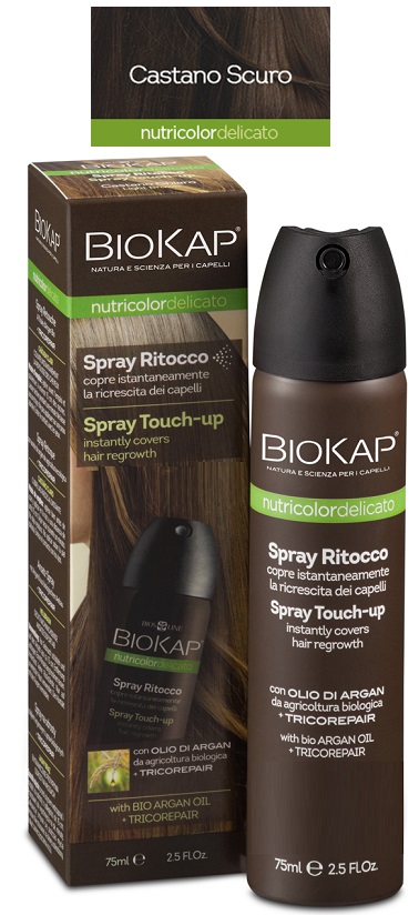 BIOS LINE BIOKAP NUTRIDEL SPRAY RITOCCO CASTANO SCURO 75 ML - pharmaonline24.it