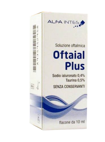 SOLUZIONE OFTALMICA OFTAIAL PLUS ACIDO IALURONICO 0,4% E TAURINA 10ML - pharmaonline24.it