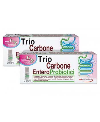 TRIOCARBONE ENTEROPROBIOTICI 7 FLACONCINI X 10 ML - pharmaonline24.it