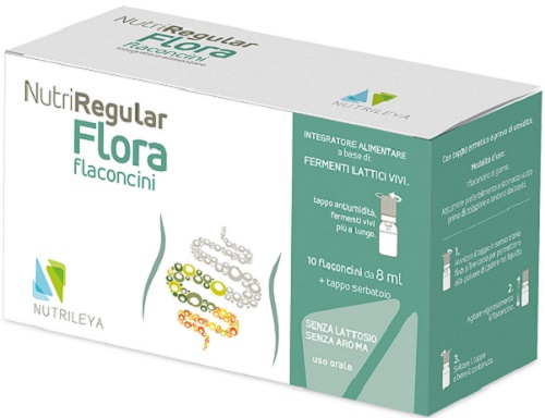 NUTRIREGULAR FLORA 10 FLACONCINI 8 ML - pharmaonline24.it