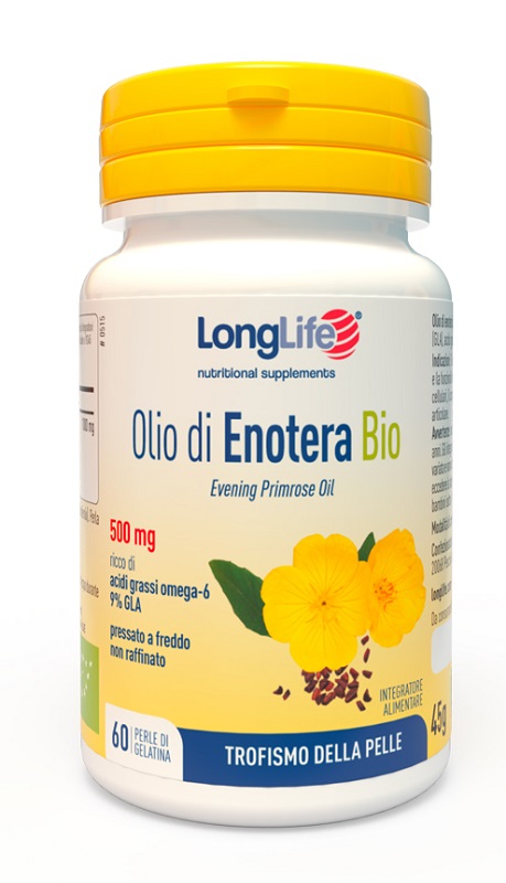 LONGLIFE OLIO ENOTERA BIO 500 MG 60 PERLE IN GELATINA - pharmaonline24.it