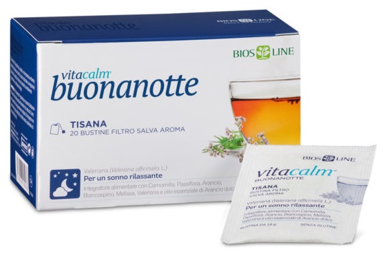 VITACALM BUONANOTTE TISANA 20 BUSTINE - pharmaonline24.it