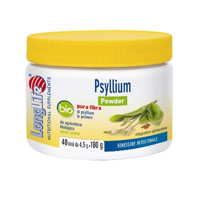 LONGLIFE PSYLLIUM POWDER BIO 180 G - pharmaonline24.it