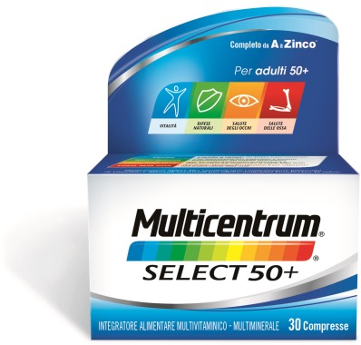 MULTICENTRUM SELECT 50+ 30 COMPRESSE - pharmaonline24.it