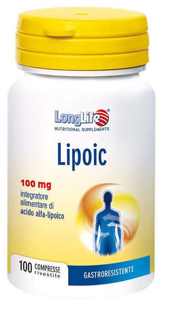 LONGLIFE LIPOIC 100 MG 100 CAPSULE RIVESTITE DA 400 MG - pharmaonline24.it