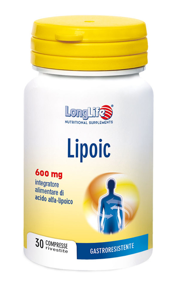 LONGLIFE LIPOIC 600 MG 30 COMPRESSE RIVESTITE DA 870 MG - pharmaonline24.it