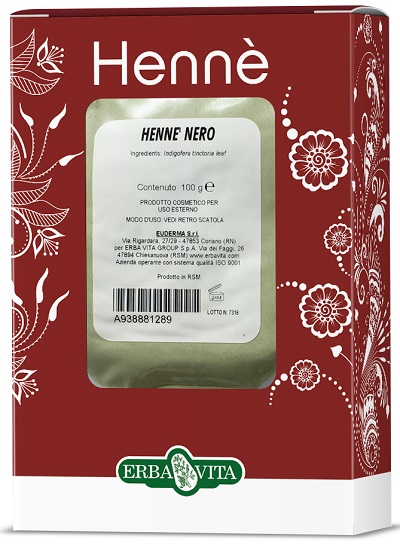 HENNE COLORANTE CAPELLI NERO 100 G - pharmaonline24.it