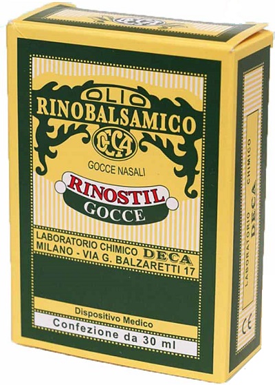 RINOSTIL GOCCE NASALI FLACONE 30ML OLIO RINOBALSAMICO PER LAPROTEZIONE DELLA MUCOSA NASALE E LA PULIZIA DELLE FOSSE NASALI - pharmaonline24.it
