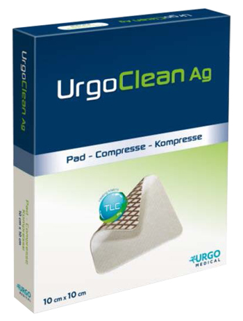 MEDICAZIONE TNT ASSORBENTE GELIFICANTE URGOCLEAN AG/SILVER 10X10CM 5 PEZZI - pharmaonline24.it