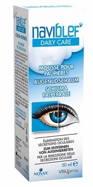 NAVIBLEF DAILY CARE SCHIUMA PER RIMOZIONE SECREZIONI OCULARI DA PALPEBRE E CIGLIA 50 ML - pharmaonline24.it
