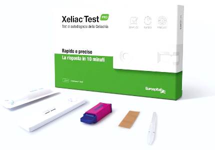 XELIAC TEST PRO DETERMINAZIONE ANTICORPI IGA E IGG ASSOCIATI ALLA MALATTIA CELIACA 1 PEZZO - pharmaonline24.it