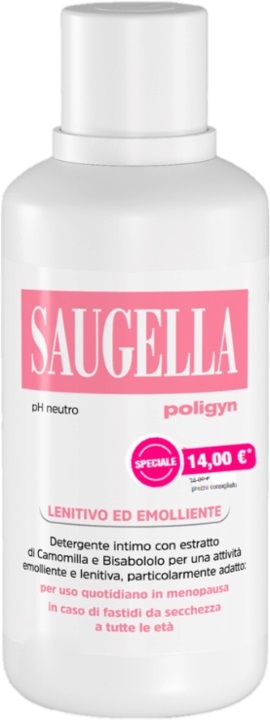 SAUGELLA POLIGYN PH NEUTRO LENITIVO ED EMOLLIENTE 500 ML TAGLIO PREZZO - pharmaonline24.it