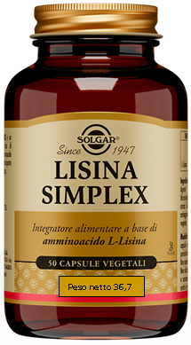 LISINA SIMPLEX 50 CAPSULE VEGETALI - pharmaonline24.it